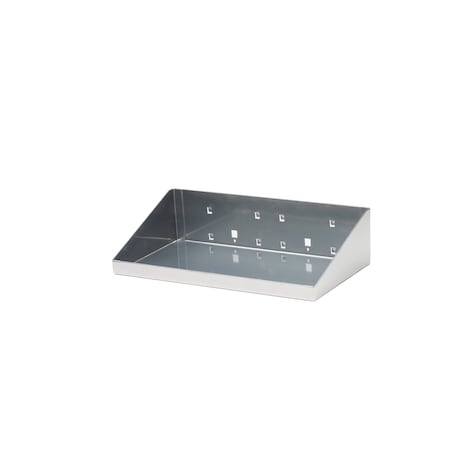 Triton Products 12 In. W x 6 In. D Silver Epoxy Coated Steel Shelf for LocBoard 56126-SLV